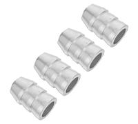 4 Pièces Coin de Marteau Allongé en Fer 16mm pour Manche de Hache | Installation Facile, Usage Polyvalent Jardinage et Menuiserie, Couleur Argenté, Pièce de Réparation Renforcée