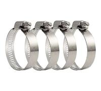 4 Pièces Collier de Serrage Tuyau, Collier de Serrage Tuyau Réglable 27-51 mm , 304 Collier de Serrage Inox, Collier Serrage Métallique, pour tuyau, Home Gaz, Famille Tuyau D'eau, Câble, Robinet, etc