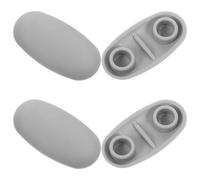 4 Pièces Coussin de Siège de Toilette Rembourré Plastique Gris | Améliore la Stabilité, Protège les Rayures, Convient pour Abattants et Bidets