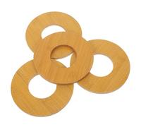 4 pièces Couvercle de Mortier et Pilon Compact en Bambou | Bois à Finition Naturelle, pour Herbes et Préparation Maison, Adapté aux Cuisines Compactes