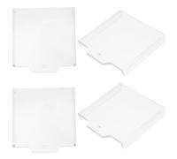 4 Pièces Couvercle de Sécurité pour Interrupteur à Bouton-poussoir | Plastique, Pose Facile, Protège Points D'appel Manuels et Interrupteurs, Usage Commercial et Résidentiel