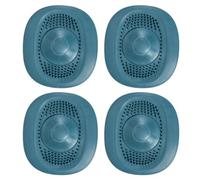 4 Pièces Couvercle D'étanchéité des Égouts Tpr Bleu | Crépine de Siphon de Sol et Couvercle D'évier, Élasticité, pour Salle de Bain et Atelier