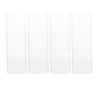 4 Pièces Couvercles en Verre Transparent pour Bougies, Tube Droit | Protection Anti-vent pour Flamme, Convient aux Bougies et Led, pour Décoration DIY