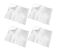 4 Pièces Couverture de Protection Transparente en PVC | Aspect Cristal Clair, pour Cahiers et Dossiers, Usage Bureau et Classe