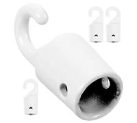4 Pièces Crochet de Baguette pour Stores, Remplacement Métal Blanc | Accessoire Solide et Solide, Usage en Pièce, Compatible Stores, Finition Blanche, Style Soigné