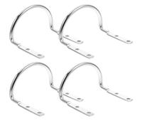 4 Pièces Crochet Mural pour Marteau en Fer, Porte-outils Robuste | Solution Gain de Place, à Suspendre Stable Polyvalente, Finition Argenté, pour Maison et Atelier