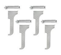 4 Pièces Crochet Mural pour Radiateur en Acier, Support Discret, | Fixation, Installation Rapide, Vis D’expansion Incluses, Finition Argentée, pour Radiateurs Muraux