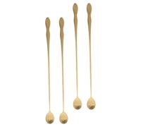4 Pièces Cuillère de Service Extra Longue en Acier Inoxydable