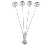 4 Pièces Cuillère Saucière en Acier Inoxydable, Longue Poignée