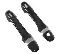 4 pièces de garniture décorative pour poignée de porte extérieure en fibre de carbone véritable Accessoires extérieurs pour voiture Remplacement pour Subaru BRZ Forester XV