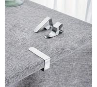 4 pièces de pince à nappe en acier inoxydable ultra robuste - design élégant, parfait pour les mariages, les pique-niques à la maison et au jardin, maintien sécurisé sans alimentation nécessaire, esse