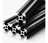 4 pièces de rail linéaire anodisé en aluminium extrudé 2020 à rainure en T de 1200 mm (47,2 pouces)