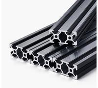 4 pièces de rail linéaire anodisé en aluminium extrudé 2040 à rainure en T de 1000 mm (39,4 pouces)