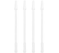 4 pièces de rechange de paille et 2 pièces brosse paille pailles réutilisables en plastique sûr et remplacement nettoyant pour bouteille d'eau 1000 ml 2000 ml
