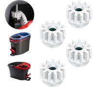 4 Pièces de Rechange pour Vadrouille Rotative Roulement pour Seau Vileda | Seau de Vadrouille Roulement Dembrayage Pignon de Remplacement pour Vileda et Autres Vadrouilles Rotatives