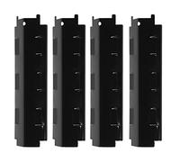 4 Pièces Diffuseur de Chaleur 37 cm pour Barbecue à Gaz, Tente Chauffante en Acier Émaillé, Bouclier de Plaque Chauffante, Accessoire Universel pour Gril