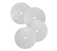 4 Pièces Disques de Polissage Diamantés, Kit 6 Pouces 1000 à 2000 | Trou 1/2 Pouce, Finition Régulière et Précise, pour Verre et Métal, Argenté, Installation Simple