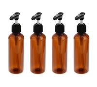 4 Pièces Distributeur de Shampoing à Pompe, Flacon de Lotion 100ml | Pet et Pp, Rechargeable et Réutilisable, pour Gel Lavant et Shampoing, Salle de Bain ou Hôtel