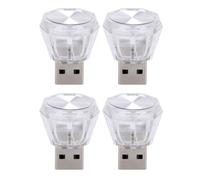 4 pièces éclairage de voiture lumière LED USB voitures atmosphères intérieures lampe intérieure lumière décorative intérieurs éclairage LED intérieur de voiture Cigarettes USB atmosphères