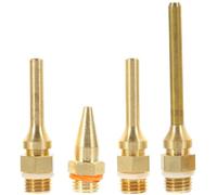 4 Pièces Embout Pulvérisateur de Colle Chaude, Long Tube 3x50mm | Buse Anti-goutte Bille Acier Intégrée, pour Fleurs Artificielles et Travaux DIY Créatifs Couleur Aléatoire