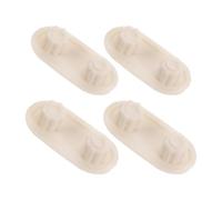 4 pièces Ensemble de Butoirs Rembourrés Antibruit ABS blanc | Contrôle du Bruit et Anti-Collision, Adapté aux Charnières de Siège et Couvercle, pour Appartements en Location