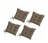 4 pièces Ensemble de coussins de chaise de luxe premium - Coussinets de siège confortables et doux, base antidérapante au design élégant, pour chaises de cuisine et de salle à manger 40*40Étoffe