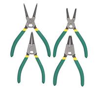 4 pièces ensemble de pinces à circlips pince à circlips mini pince à circlips interne externe droite pliée 6 pouces outils à main de précision pour la réparation à domicile bijoux