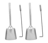 4 pièces Ensemble d'Outils de Foyer avec Pelle Tisonnier et pinces | Résistant à Rouille, Accessoires Pratiques pour Barbecue et Foyer Extérieur, pour Propriétaires et Campeurs