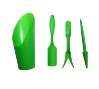 4 pièces/Ensemble Outils Succulents, y Compris planteur de semis, perforateur, Pelle à Seau, Sol, Outil de Jardin, Pot de Fleur(Green)