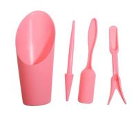 4 pièces/Ensemble Outils Succulents, y Compris planteur de semis, perforateur, Pelle à Seau, Sol, Outil de Jardin, Pot de Fleur(Pink)