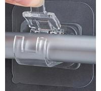 4 Pièces/ensemble Pc Matériau Transparent Canne À Rideau Crochet Titulaire De Clip De Barre De Rideau, Clip De Support Adhésif Sans Perforation, Crochet Collant De La Tige Télescopique Pour Porte À Ba