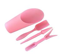 4 pièces/Ensemble, Seau en Plastique Pelle en Pot Cylindre de Culture Viande Plante Sol Outils de Jardin Mini Outil de Plantation(Pink)