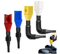 4 Pièces Entonnoir Pliable Carburant Flexible Universel, Entonnoir Huile Moteur, Entonnoirs Multifonctions en Plastique avec