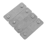 4 Pièces Entretoise de Serrure de Porte Coulissante en Acier | Cale de Réglage, Installation Rapide, pour Portes de Grange Métalliques, Usage Maison et Bureau, Couleur Argenté
