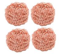4 Pièces Eponge Cuivre Vaisselle - Grattoir Cuivre Poele INOX, Gratounette Cuivre pour Vaisselle, Cuivre Gratounette Heavy Duty De Cuisine Pots Casseroles Brosse De Nettoyage