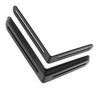 4 Pièces Équerre D'angle en L à Fente Réglable, Acier Inoxydable | Fixation pour Porte de Placard et Panneau, Surface Lisse, Montage Simple