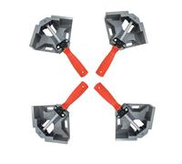 4 Pièces Étau D'angle -Serre Joint Angle à 90 Degrés,Etau D'angle Alliage d'Aluminium,Pince de Soudage d'angle avec Mâchoire Pivotante Réglable, pour Outils Menuisier, Soudage de Charpentier
