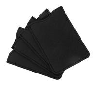 4 Pièces Étui à Peigne en PU Noir, Pochette de Rangement Portable | Peigne et Pince à Cils, Usage Maison ou Bureau, Design Multifonction Souple et Confortable
