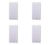 4 pièces faux pôle compatible avec Vimar Plana Blanc | bouchon de trou module aveugle pour série civile | plaque interrupteur prise