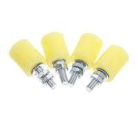4 Pièces Galet de Guidage pour Portail Coulissant, Roue Simple en Nylon | Montage Robuste Boulon de Fixation, Fonctionnement Silencieux, Usage Extérieur pour Réparation de Portail