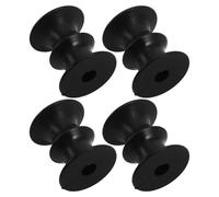 4 Pièces Galet de Mât de Chariot Élévateur 3t, Roue Rainurée 10 MM | Polymère Plastique Noir, Od 44mm, Remplacement Facile, Usage Maintenance Industrielle
