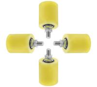 4 Pièces Galet Portail Coulissant Nylon, Roue de Guidage | Fixation par Boulon Stable, Roulement Porteur Silencieux, Acier Résistant à L’usure, pour Rails, Garages et Ateliers