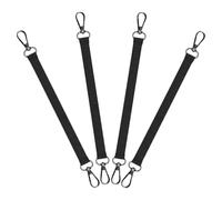 4 Pièces Gardien de Ruban Adhésif avec Double Crochet Alliage | Crochets Pivotants à 360°, Sangles Renforcées en Polyester, Compatible avec Mètre Ruban et Accessoires