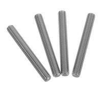 4 Pièces Goujons Filetés M8 en Acier Inoxydable Tout le Fil | Usage en Assemblage Mécanique, Design Entièrement Fileté, Couleur Argenté, pour Fixer Pièces et Écrous