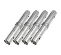 4 pièces Goupilles de Couplage pour Échafaudage en Acier Galvanisé 36 MM | Joints Épaissis Soudables, Trou Central Espacé de 8cm, Montage Rapide pour Tubes et Cadres Mobiles