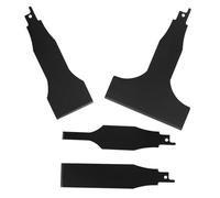 4 Pièces Grattoir à Sabre en Acier Carbone Noir pour Nettoyage | Lames de Raclage de Sabre, Nettoyage du Ciment au Sol, Retrait D’adhésif, Rouille Métal