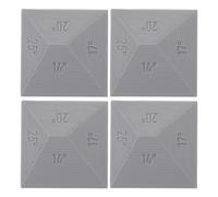 4 Pièces Guide D'angle Réglable pour Couteaux, Plastique | Angle 14° à 25°, Prise Ergonomique, Nettoyage Facile, Rangement Compact, pour Couteau de Chef en Extérieur