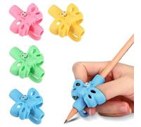 4 Pièces Guide Doigts Écriture Enfant, Guide Doigts Ecriture Enfant, Aide Écriture Guide Doigt Ergonomiques Grips Pour Crayon Pencil Grips pour Enfants Étudiants Adulte Besoin (Papillon)