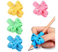 4 Pièces Guide Doigts Écriture Enfant, Guide Doigts Ecriture Enfant, Aide Écriture Guide Doigt Ergonomiques Grips Pour Crayon Pencil Grips pour Enfants Étudiants Adulte Besoin (Papillon)