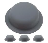 4 Pièces Housse de Poignée de Couvercle en Silicone Antidérapante, Gris | Remplacement Résistant à Chaleur, Surface Lisse Non Adhérente, pour Poêles et Couvercles de Casserole